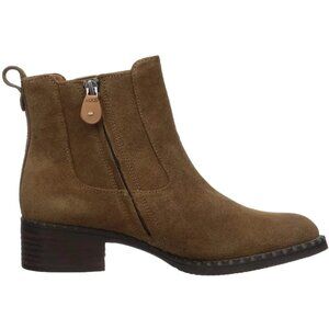 Gentle Souls by Kenneth Cole Suede Chelsea Boots Womens 6.5 Block Heel Brown